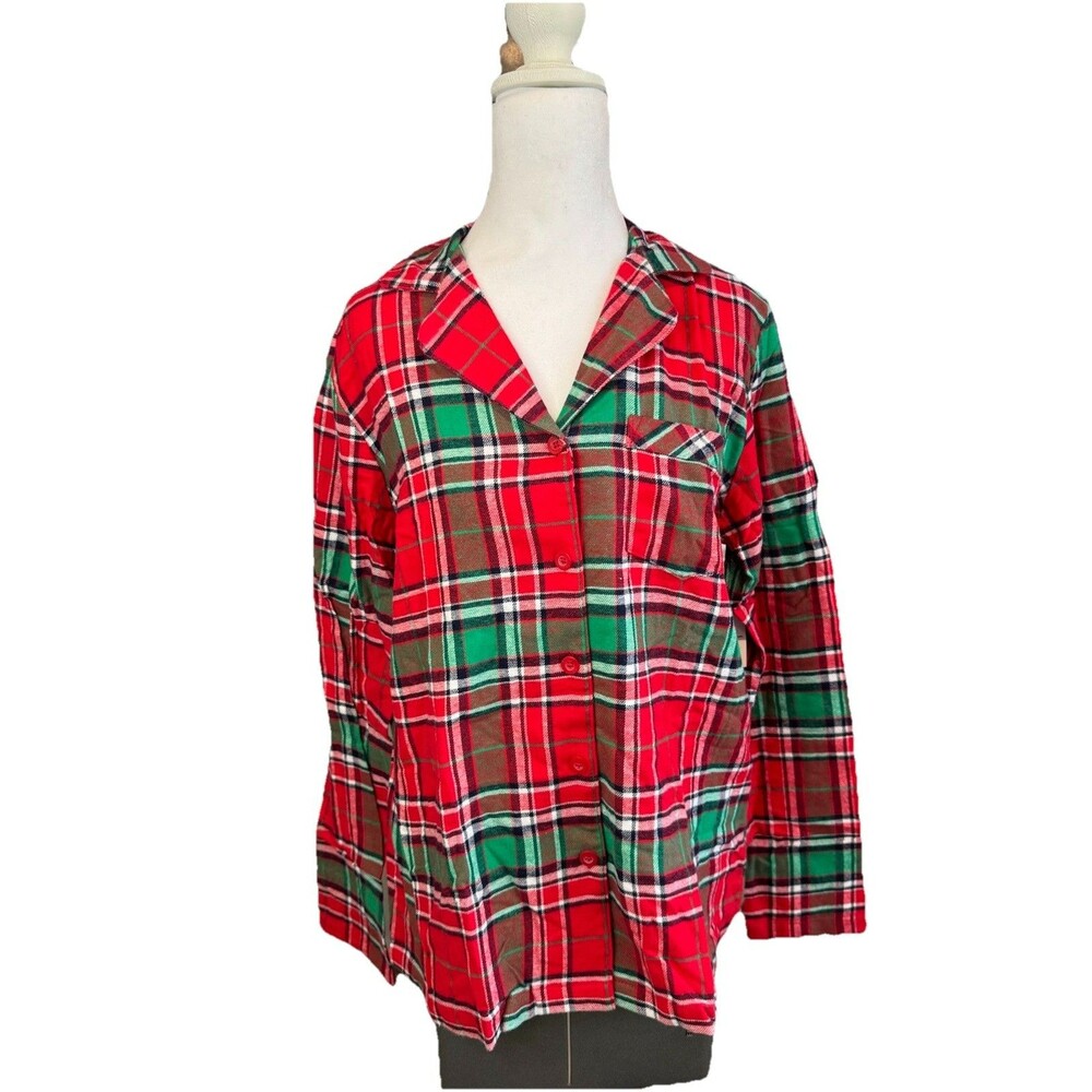 Jammies for your Families Small Plaid 2 Pcs Pajama Set Flannel Pants NWT Women's - Picture 4 of 13
